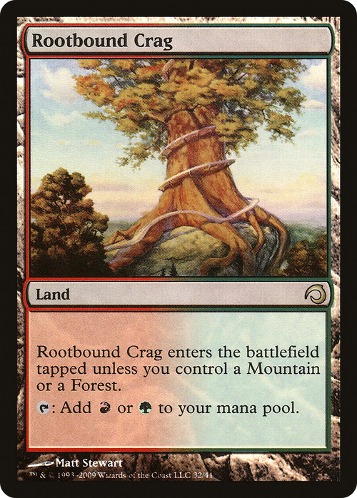 Rootbound Crag (PDS-032) - Premium Deck Series: Slivers Foil