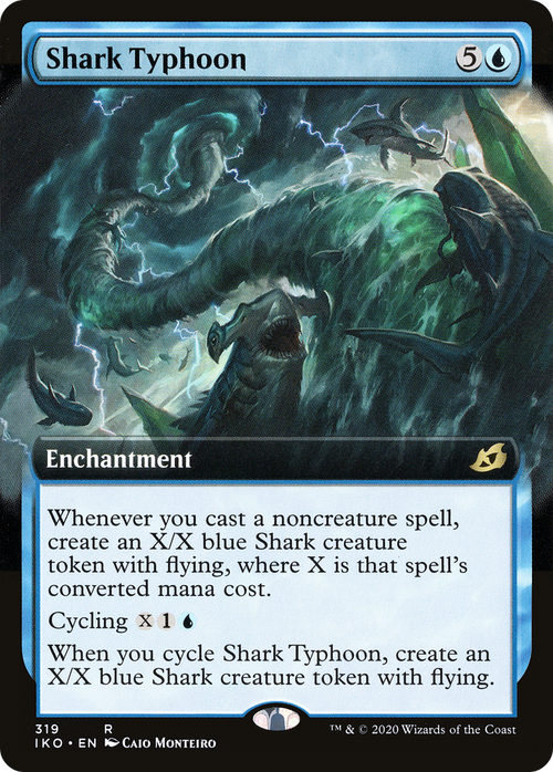 Shark Typhoon (Extended Art) (IKO-319) - Ikoria: Lair of Behemoths: (Extended Art)