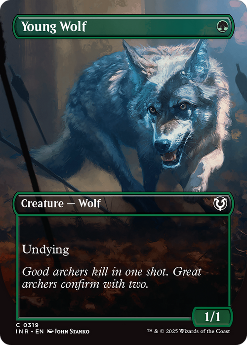 Young Wolf (Borderless) (INR-319) - Innistrad Remastered Foil