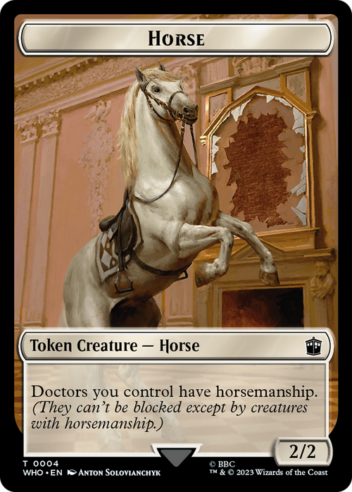 Horse (TWHO-004) - Doctor Who Tokens Foil
