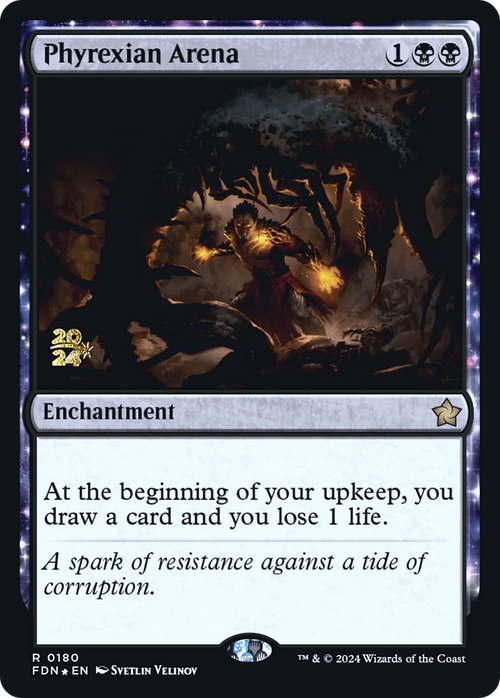 Phyrexian Arena (FDN) (PRE-180) - Foundations Promos: (enchantment) Foil