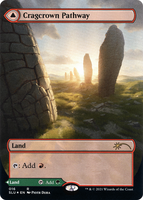 Cragcrown Pathway (Borderless) (SLU-016) - Secret Lair: Ultimate Edition: (Showcase) (Borderless) Foil