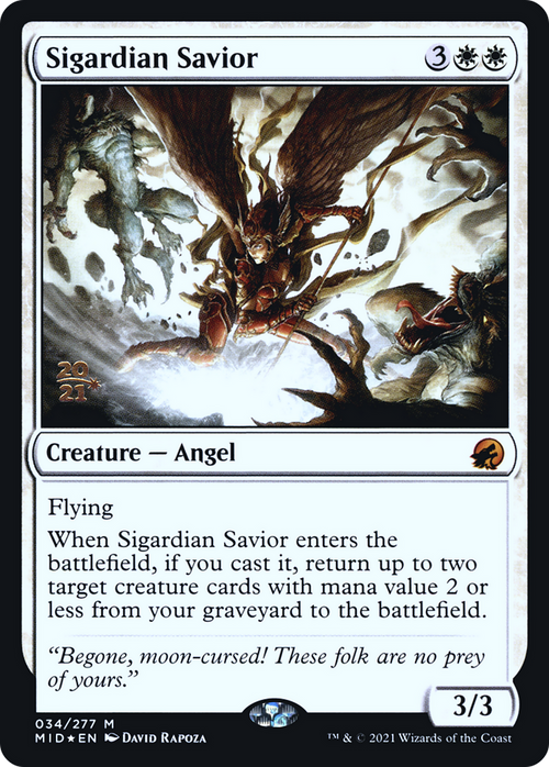 Sigardian Savior (PRE-34S) - Innistrad: Midnight Hunt Promos Foil