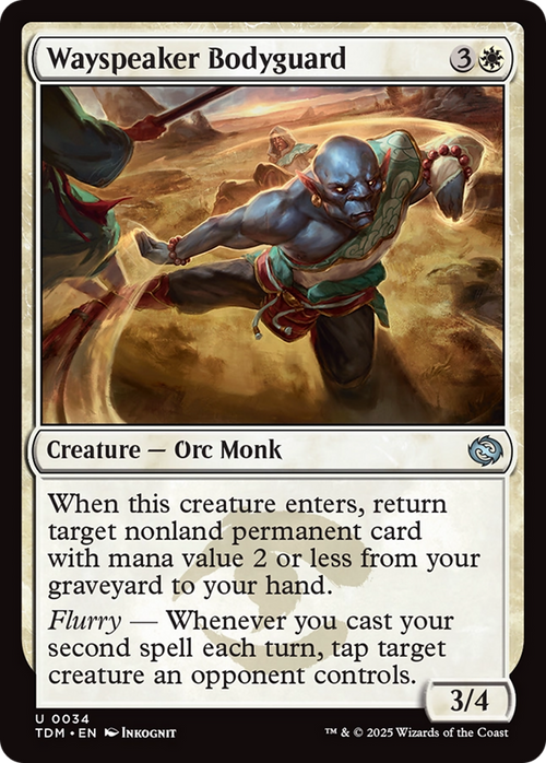 Wayspeaker Bodyguard (TDM-034) - Tarkir: Dragonstorm Foil