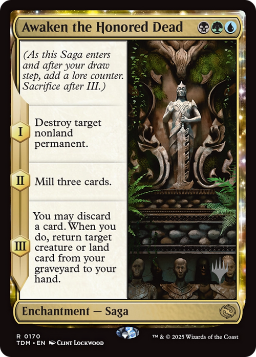 Awaken the Honored Dead (PPTDM-170P) - Promo Pack: Tarkir: Dragonstorm: (enchantment)