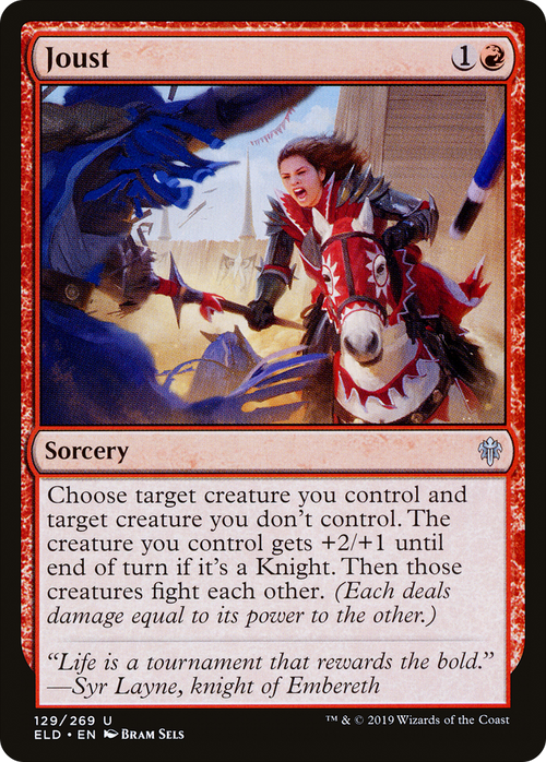 Joust (ELD-129) - Throne of Eldraine Foil