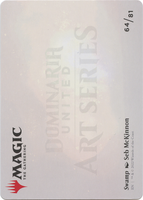 Swamp // Swamp (ADMU-064) - Dominaria United Art Series (Borderless)