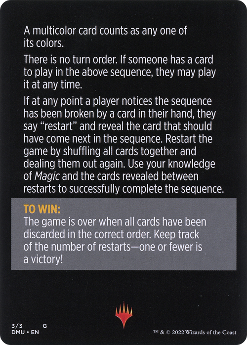 Telepathic Transmission // Telepathic Transmission (cont'd) (MDMU-003) - Dominaria United Minigames
