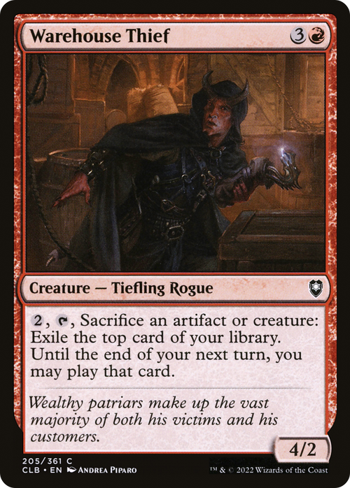 Warehouse Thief (CLB-205) - Commander Legends: Battle for Baldur's Gate