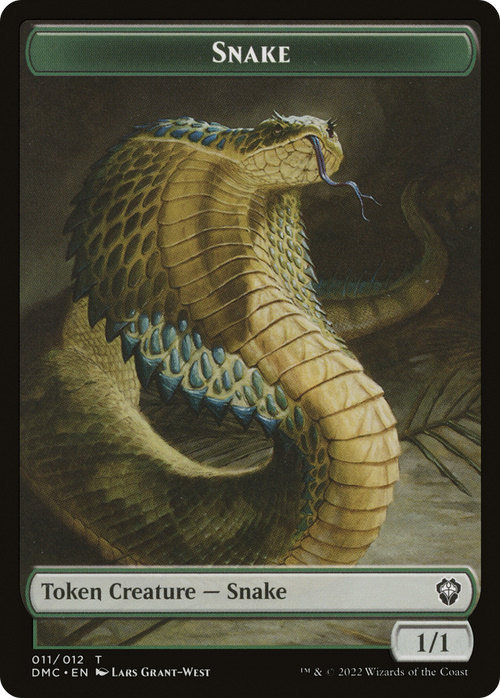 Snake (TDMC-011) - Dominaria United Commander Tokens Foil