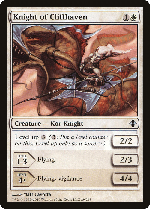 Knight of Cliffhaven (ROE-029) - Rise of the Eldrazi Foil