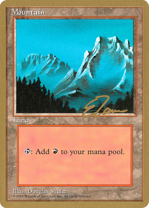 Mountain (B) - 1996 Eric Tam (4ED) (WCD-) - Pro Tour Collector Set