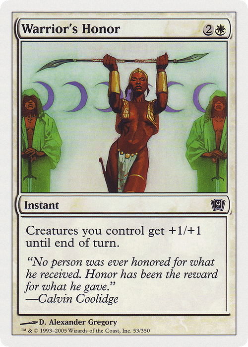 Warrior's Honor (9ED-053) - 9th Edition