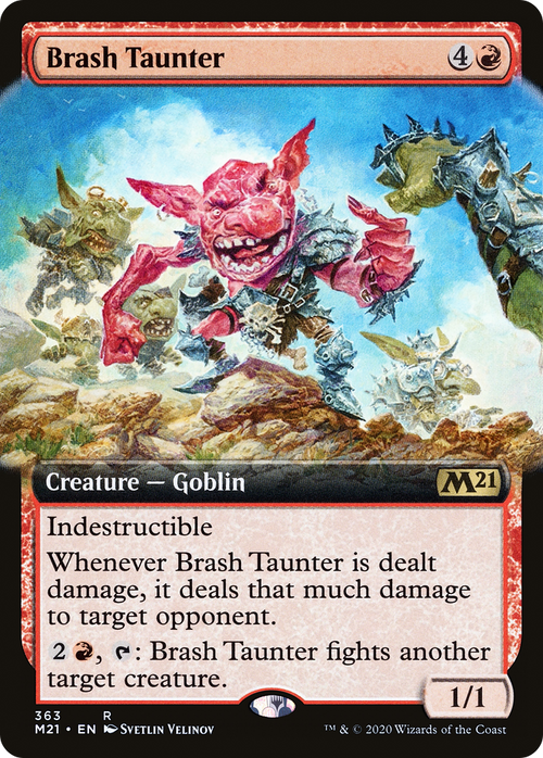 Brash Taunter (Extended Art) (M21-363) - Core Set 2021: (Extended Art)