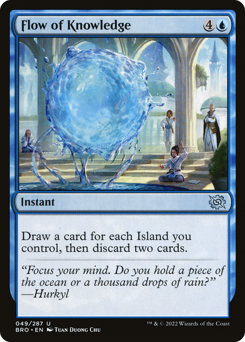Flow of Knowledge (BRO-049) - The Brothers' War Foil
