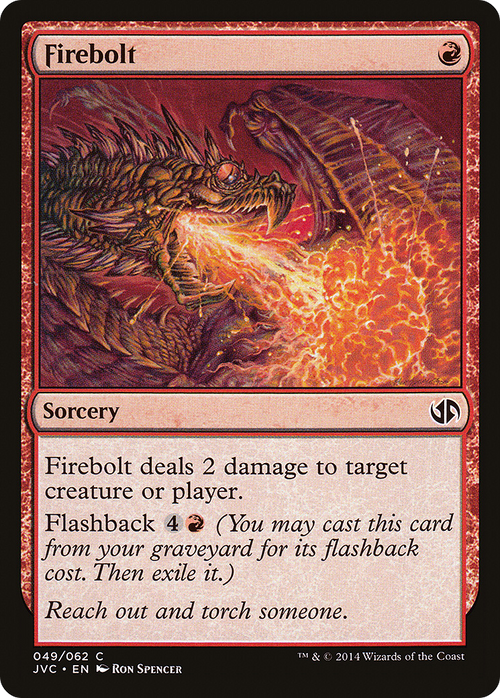 Firebolt (DD3-049) - Duel Decks Anthology: Jace vs. Chandra