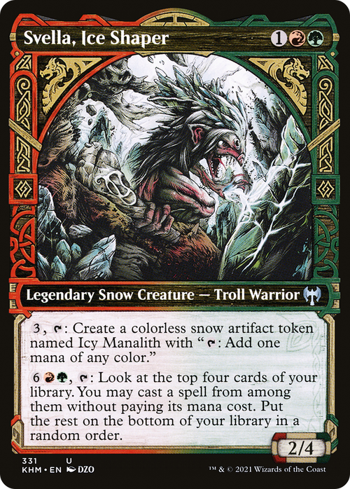 Svella, Ice Shaper (Showcase) (KHM-331) - Kaldheim: (Showcase) Foil