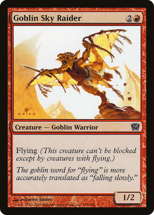 Goblin Sky Raider (9ED-195) - 9th Edition Foil