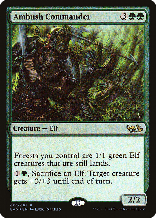 Ambush Commander (DD3-001) - Duel Decks Anthology: Elves vs. Goblins Foil