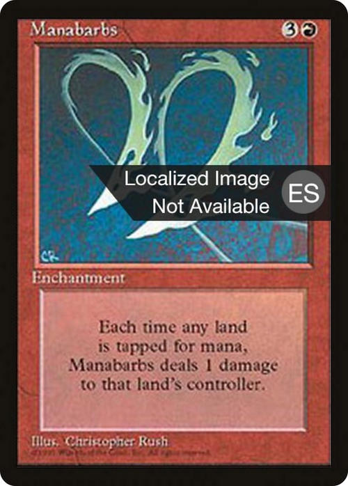Manabarbs (4BB-) - Fourth Edition Foreign Black Border