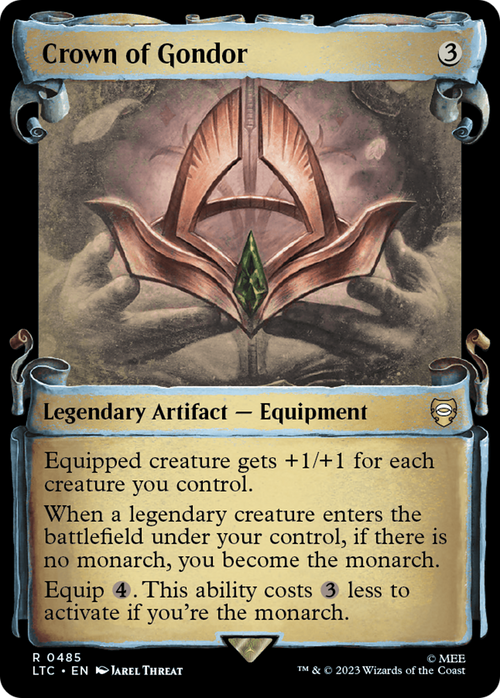 Crown of Gondor (Showcase Scrolls) (LTC-485) - Tales of Middle-earth Commander: (Showcase) Foil