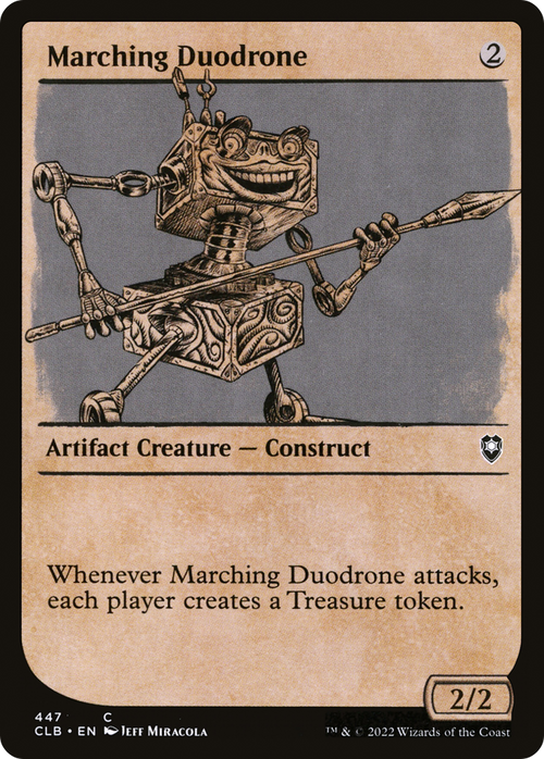 Marching Duodrone (Showcase) (CLB-447) - Commander Legends: Battle for Baldur's Gate: (Showcase) Foil