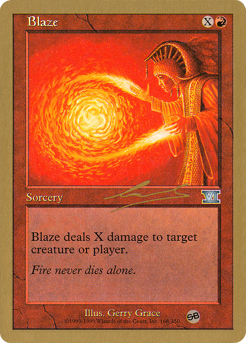 Blaze - 2000 Nicolas Labarre (6ED) (SB) (WCD-) - World Championship Decks 2000