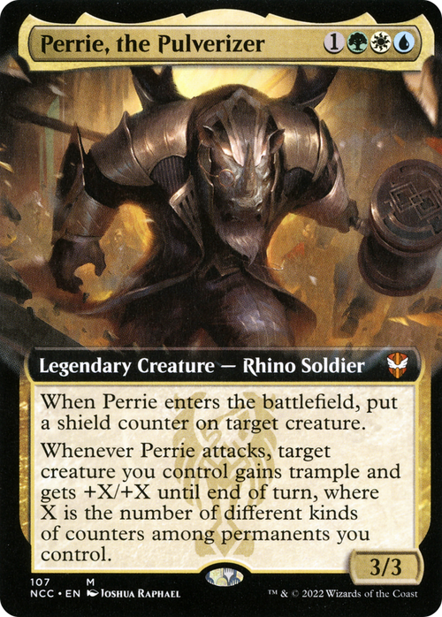 Perrie, the Pulverizer (Extended Art) (NCC-107) - New Capenna Commander: (Extended Art) Foil