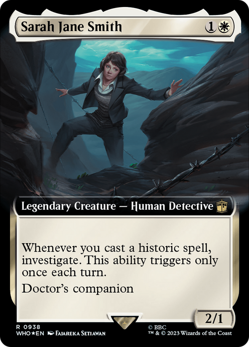 Sarah Jane Smith (Extended Art) (Surge Foil) (WHO-938) - Doctor Who: (Extended Art) Foil