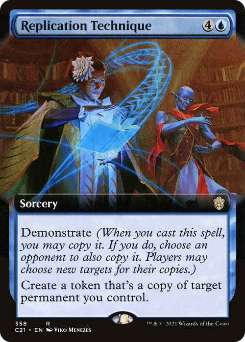 Replication Technique (Extended Art) (C21-358) - Commander 2021: (Extended Art)