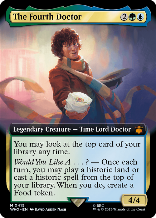The Fourth Doctor (Extended Art) (WHO-415) - Doctor Who: (Extended Art) Foil