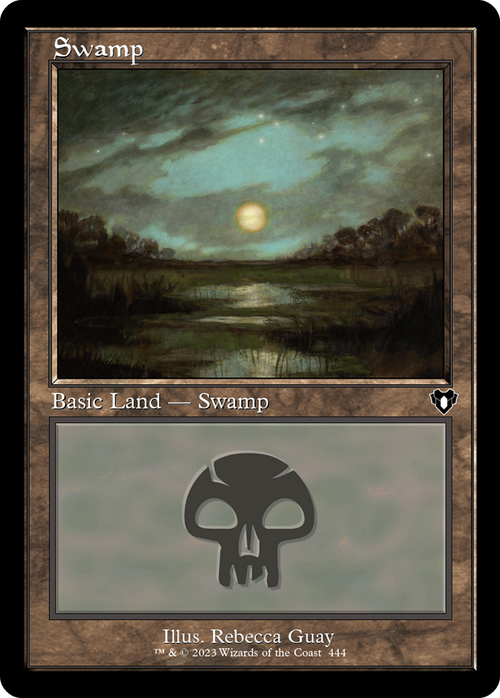 Swamp (444) (Retro Frame) (CMM-444) - Commander Masters Foil