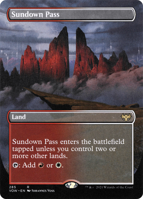 Sundown Pass (Borderless) (VOW-285) - Innistrad: Crimson Vow