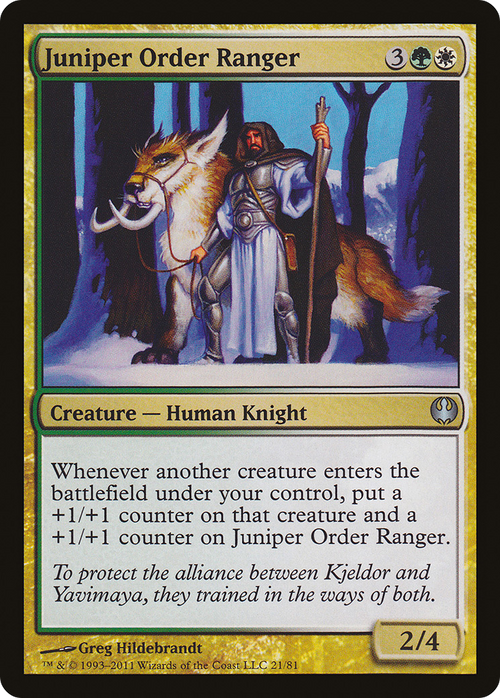 Juniper Order Ranger (DDG-021) - Duel Decks: Knights vs. Dragons