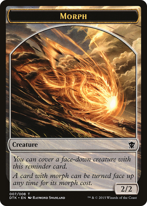 Morph Token (DTK-007) - Dragons of Tarkir Tokens