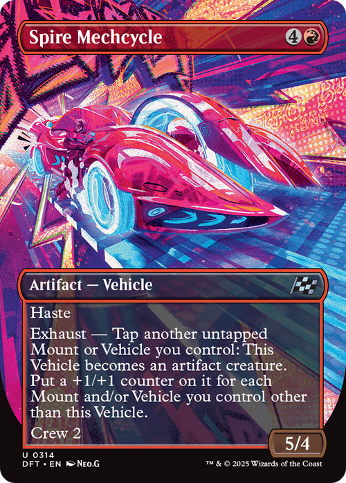 Spire Mechcycle (Borderless) (DFT-314) - Aetherdrift Foil
