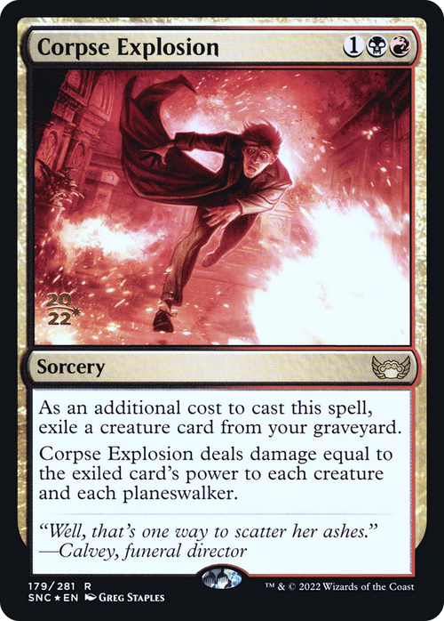 Corpse Explosion (PRE-179) - Streets of New Capenna Promos Foil
