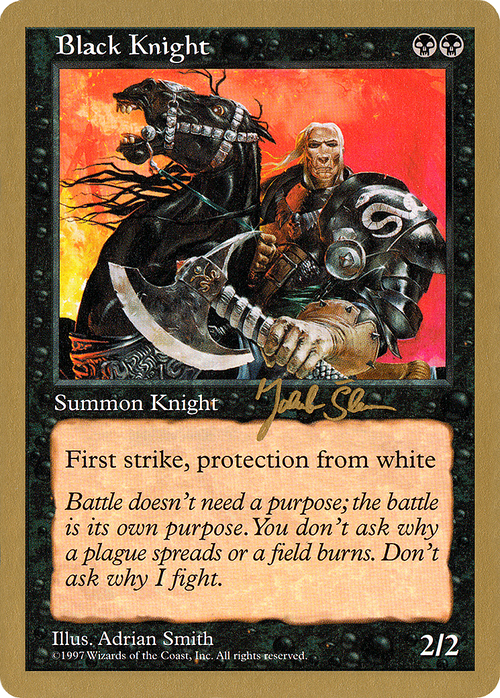 Black Knight - 1997 Jakub Slemr (5ED) (WCD-) - World Championship Decks 1997