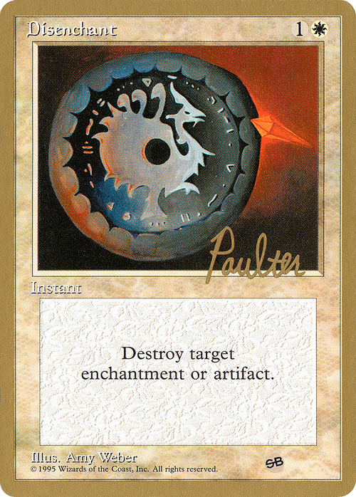Disenchant - 1996 Preston Poulter (4ED) (SB) (WCD-) - Pro Tour Collector Set