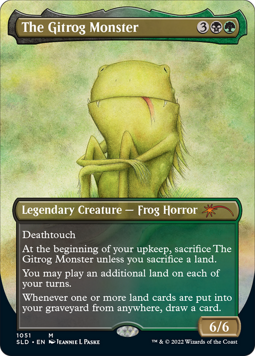 The Gitrog Monster (Borderless) (SLD-1051) - Secret Lair Drop
