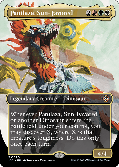 Pantlaza, Sun-Favored (Borderless) (LCC-020) - The Lost Caverns of Ixalan Commander