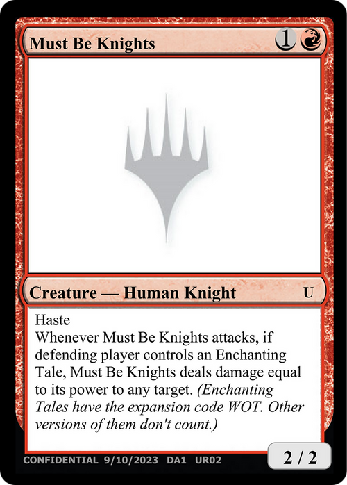 Must Be Knights (UNK-) - Unknown Event