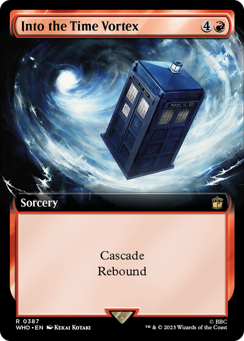 Into the Time Vortex (Extended Art) (WHO-387) - Doctor Who: (Extended Art) Foil