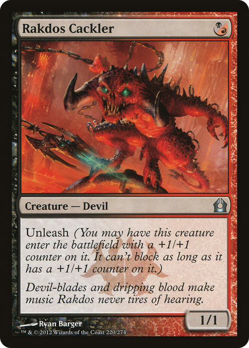 Rakdos Cackler (RTR-220) - Return to Ravnica Foil