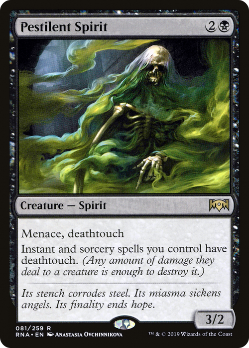 Pestilent Spirit (RNA-081) - Ravnica Allegiance Foil