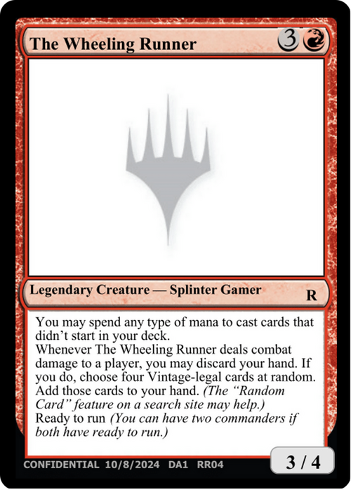 The Wheeling Runner (UNK-RR04D) - Unknown Event