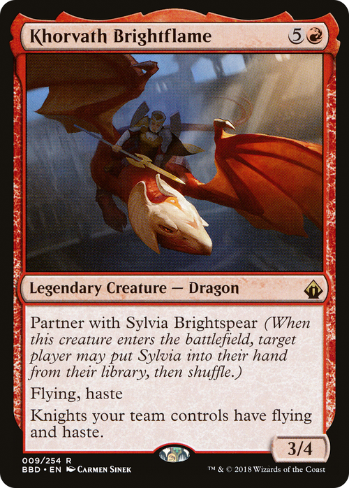 Khorvath Brightflame (BBD-009) - Battlebond Foil