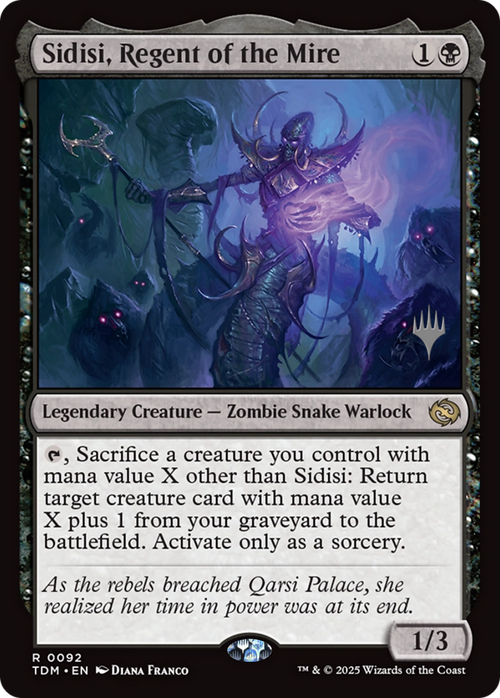 Sidisi, Regent of the Mire (PPTDM-92P) - Promo Pack: Tarkir: Dragonstorm Foil