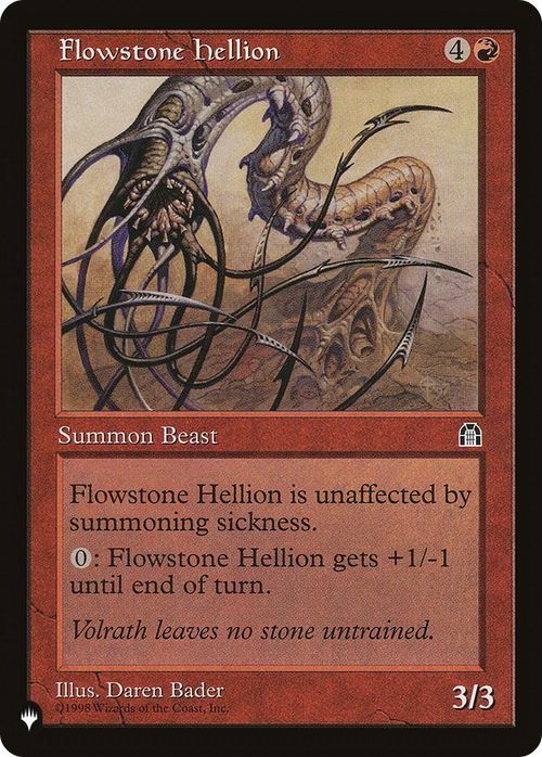 Flowstone Hellion (LIST-STH-84) - The List