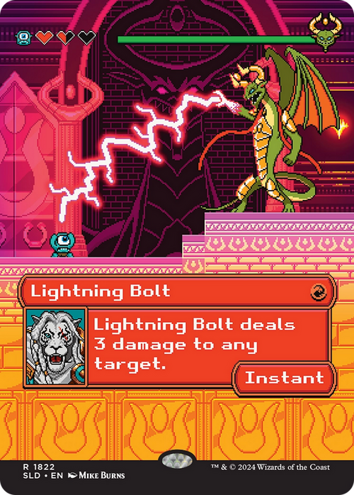 Lightning Bolt (1822) (SLD-1822) - Secret Lair Drop (Borderless)